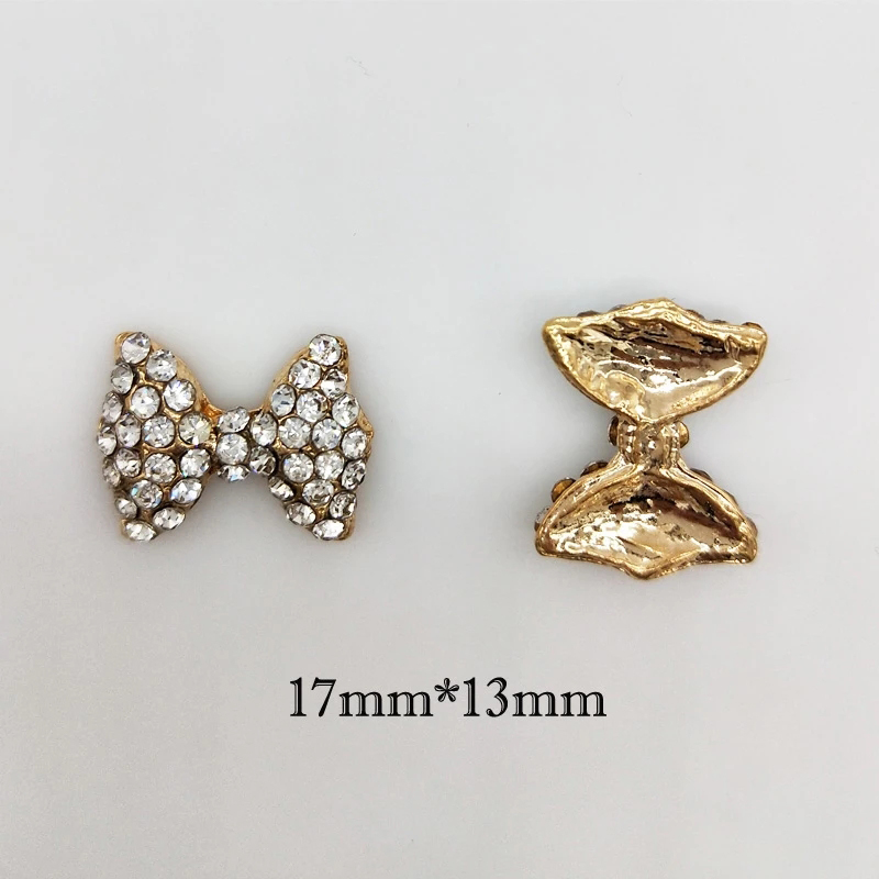 5pcs / Set Ornamen Pita Kristal Berlian Imitasi Bahan Alloy Untuk Dekorasi Nail Art