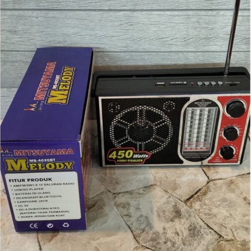 RADIO KLASIK MEREK MITSUYAMA MS-4020BT TIPE MELODY