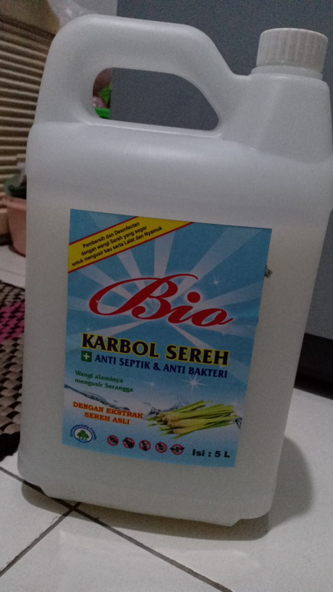 Khusus Jne Jtr  / Gojek / Grab ! ]  Karbol Sereh 5 Liter & Cemara 5 Liter