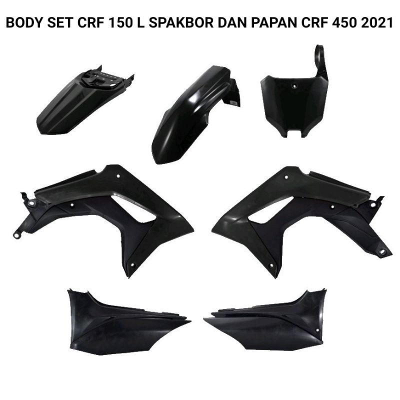 Body set crf 150 L set spakbor dan papan nomor crf 450 2021 body set crf 450 bodi set crf 150 body kit crf 150l