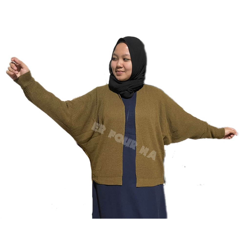 Cardigan Rajut Batwing Wanita | pakaian betwing wanita | CARDIGAN BATWING Kardigan Rajut | OVERSIZE B