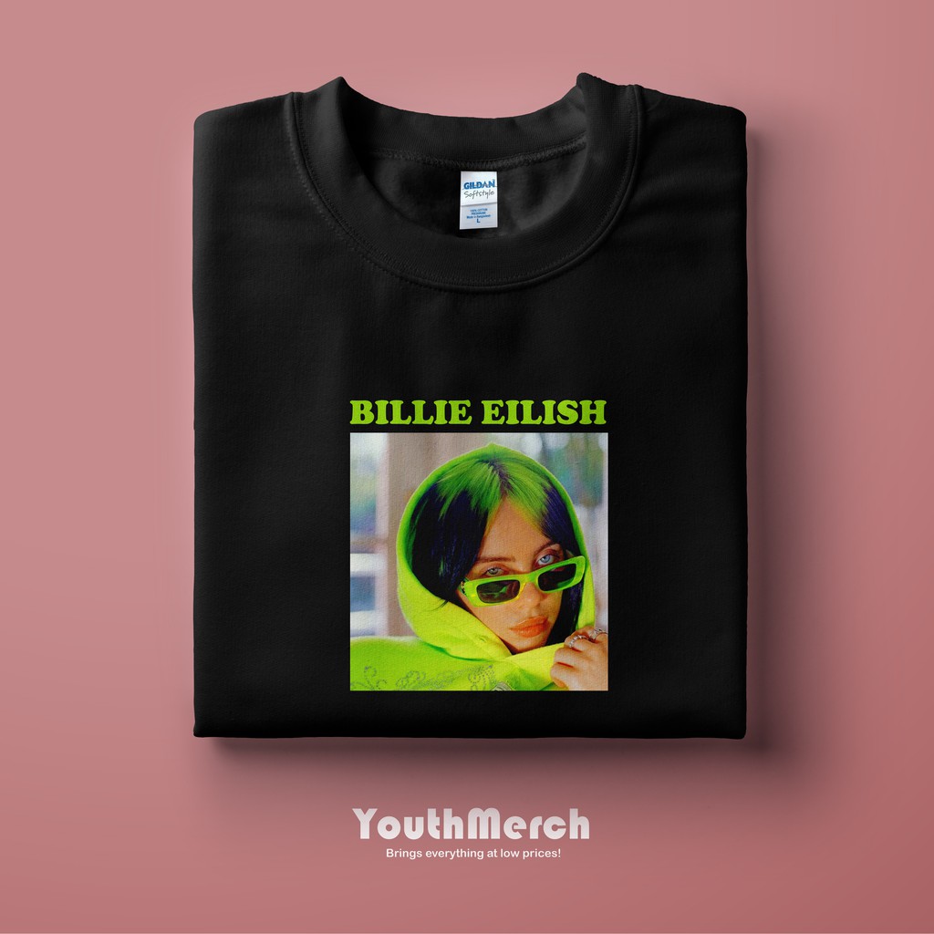 Kaos Musik Billie Eilish - Musik Merch | Unisex | Baju Billie Eilish | Billie Eilish Tee | Kaos Pria
