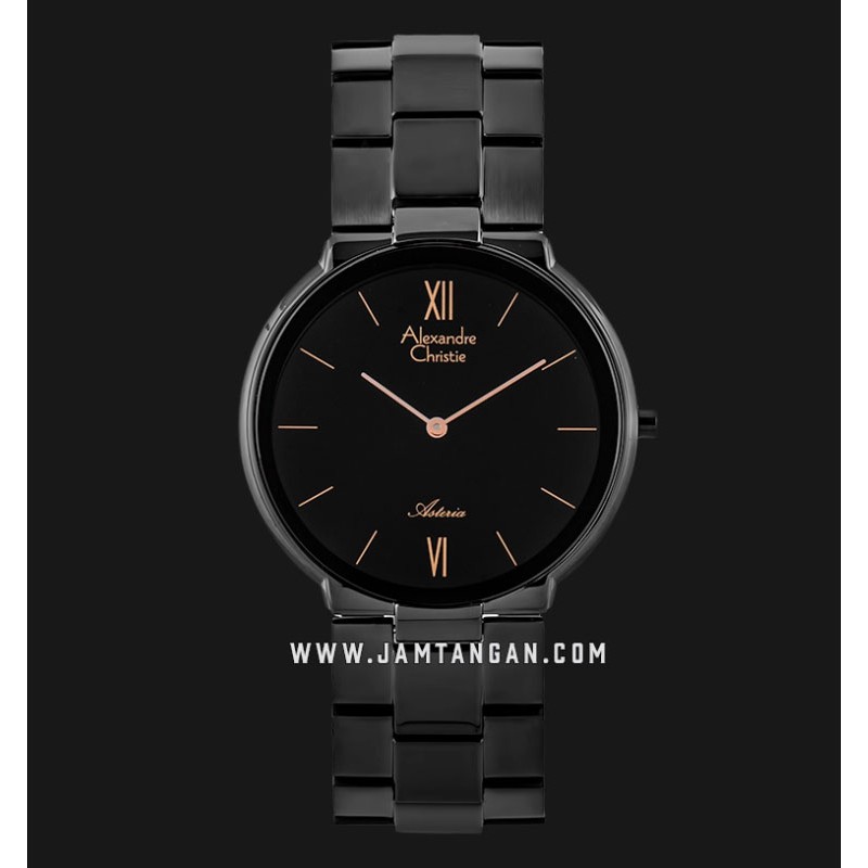 Alexandre Christie AC 8604 MH BIPBAIV Men Black Dial Black Stainless Steel