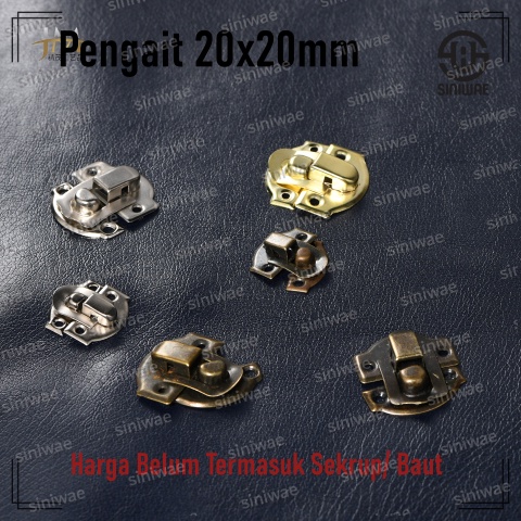 Kunci Pengait Box 20 x 20 mm Gembok Box Kuncian Kotak Mahar Seserahan Perhiasan Gold Silver Antik