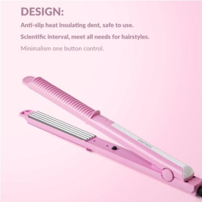Pelurus Enchen Catokan Rambut Genteng Colorblock Hair Straightener