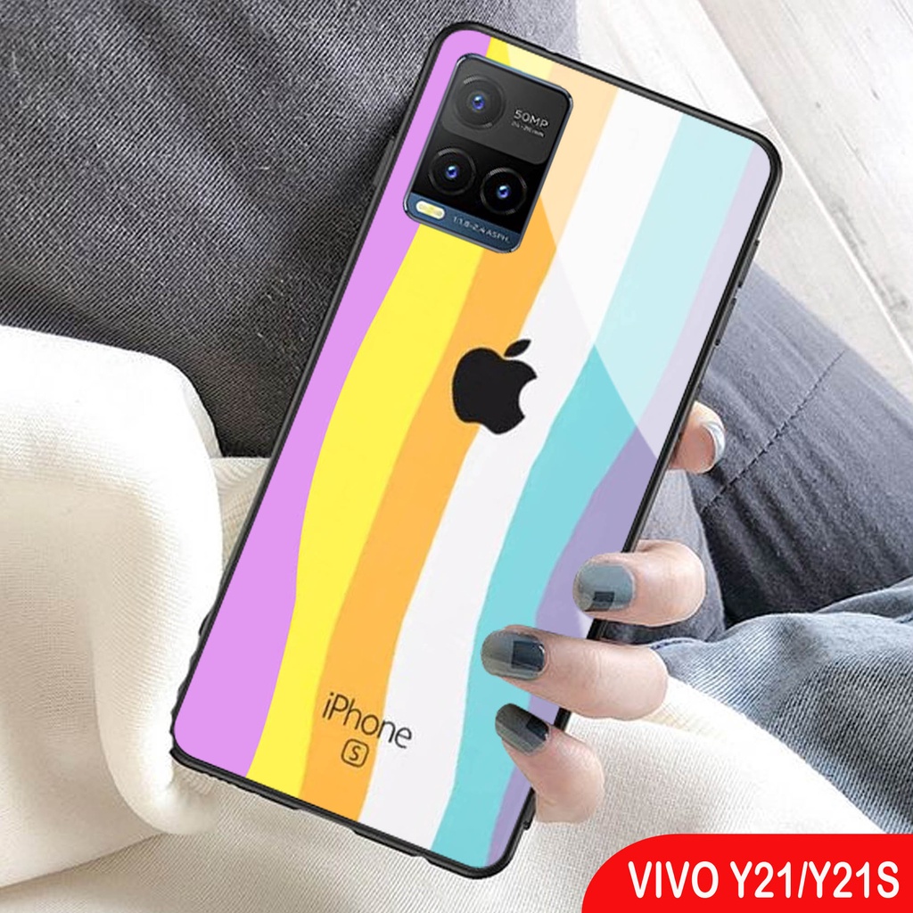 (S126) Softcase Kaca 021 Y21S - casing handphone - Vivo Y21 2Vivo Y21 2021 Y21S - pelindung handphon
