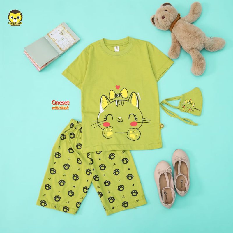 Setelan Anak One Set Free Masker Ark's Style