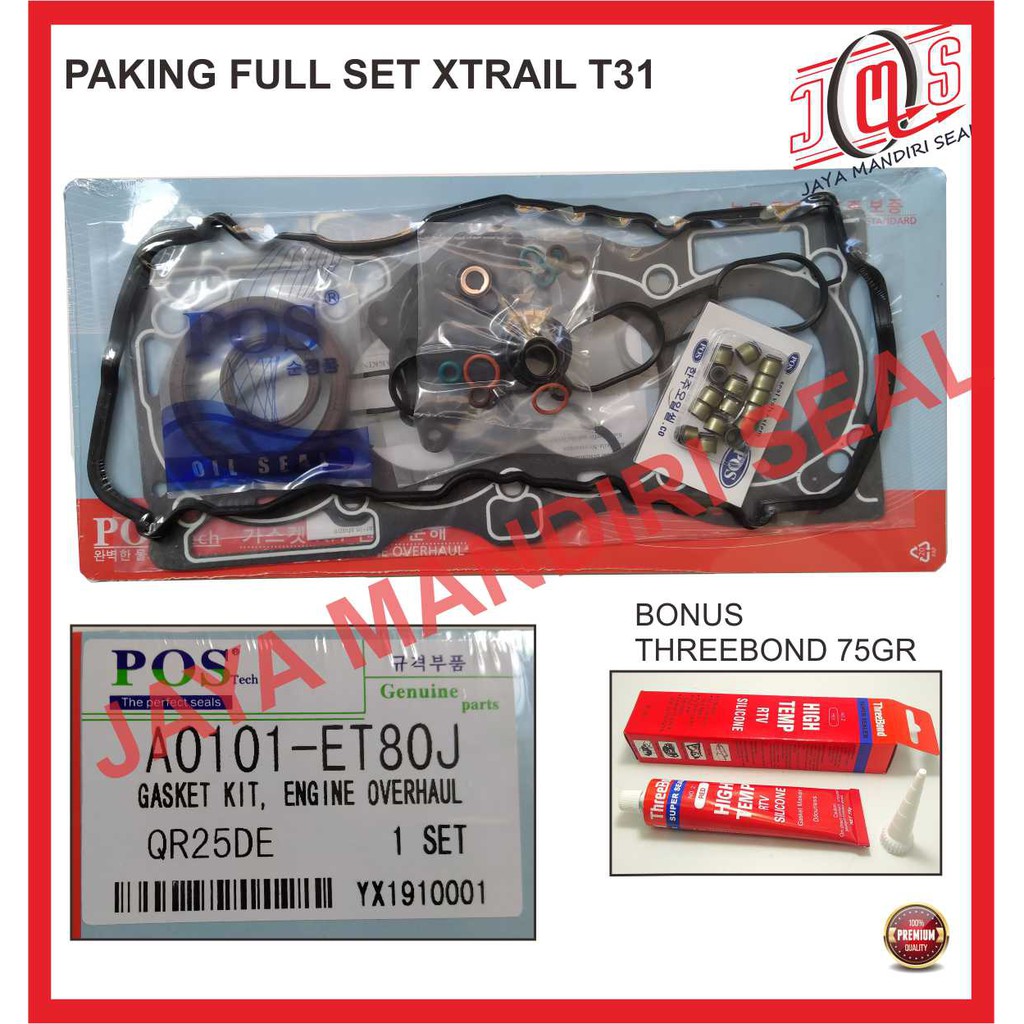 PAKING GASKET FULL SET NISSAN XTRAIL X-TRAIL  X TRAIL T31