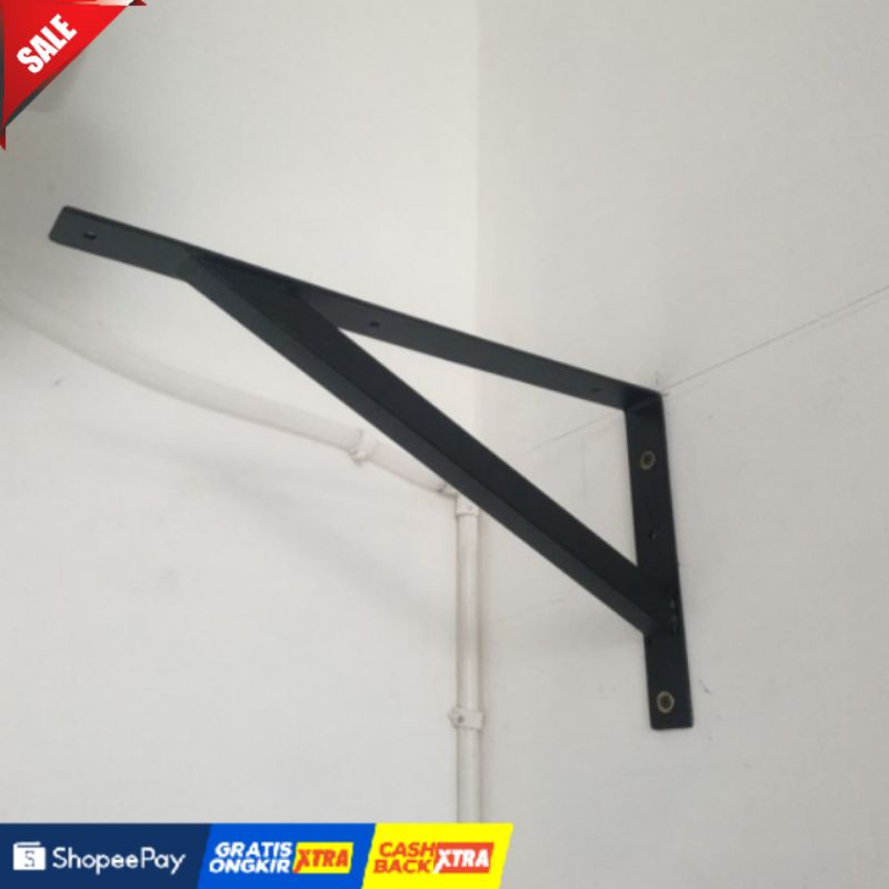 Plat Besi Siku L - Siku Penyangga Papan siku 30x50cm harga per 1 pcs