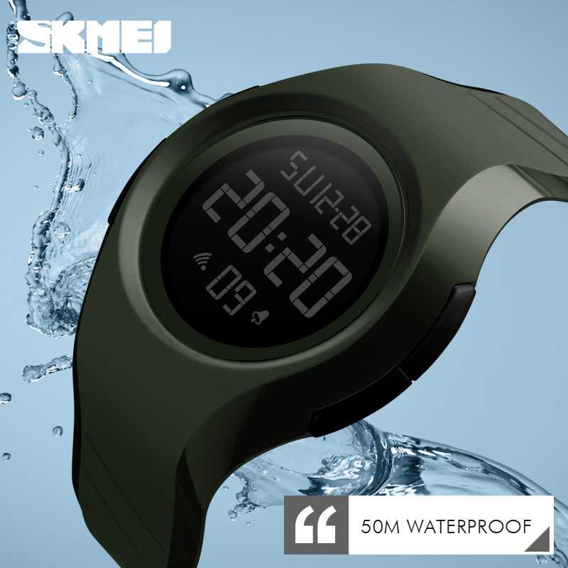 Jam Tangan Pria Cowok Water Resistance Digital Unik Terbaru Hitam