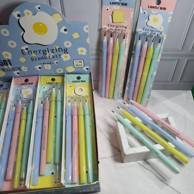 pensil lantu susun bensia (1 set=4pc)/pensil susun/pensil bensia lucu /pencil lantu/lantu/bensia-C