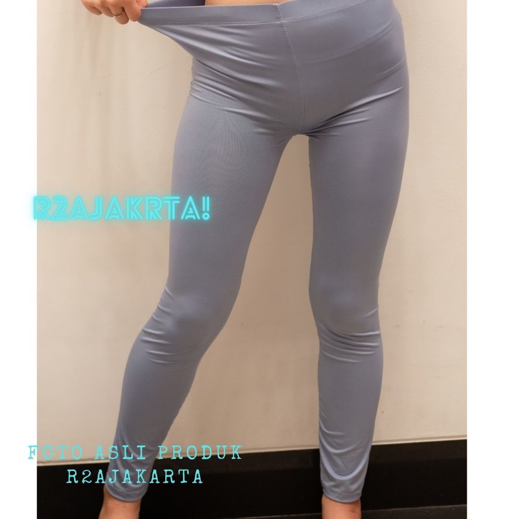 CELANA LEGGING PANJANG POLOS SPANDEX JERSEY TEBAL STANDART - R2AJAKARTA