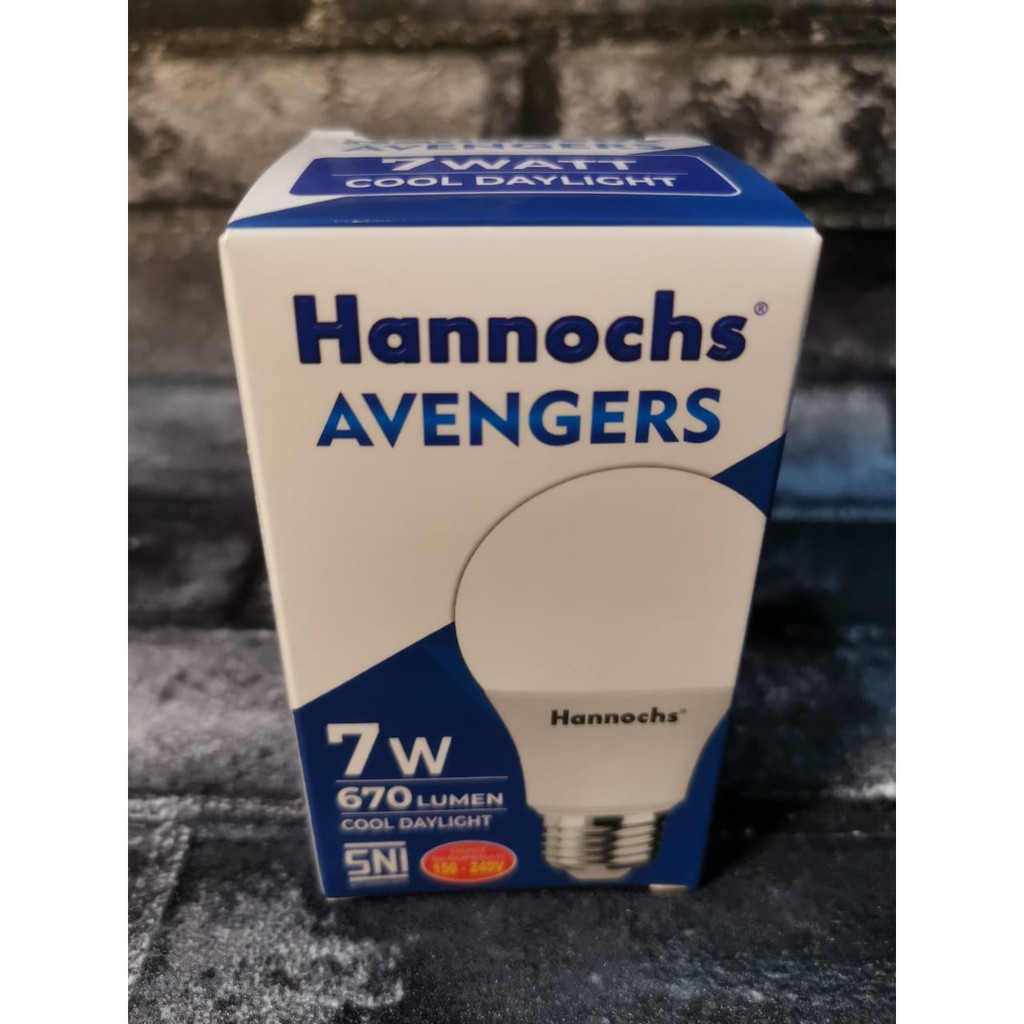 Lampu Led 7 Watt Hannochs Avengers Cahaya Putih