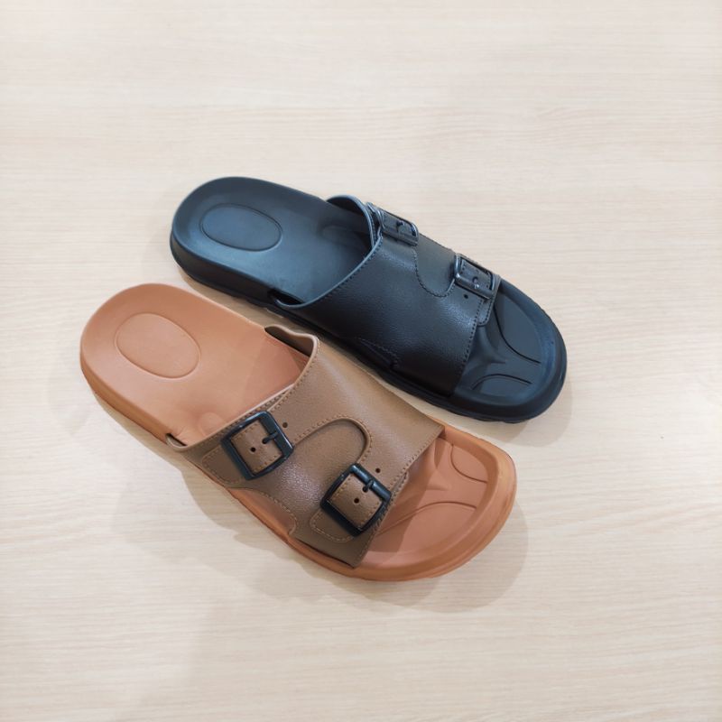 Sandal Casual Trendy slip on Pria / Sandal anti selip Selop Pria Jelly Gesper 519-2