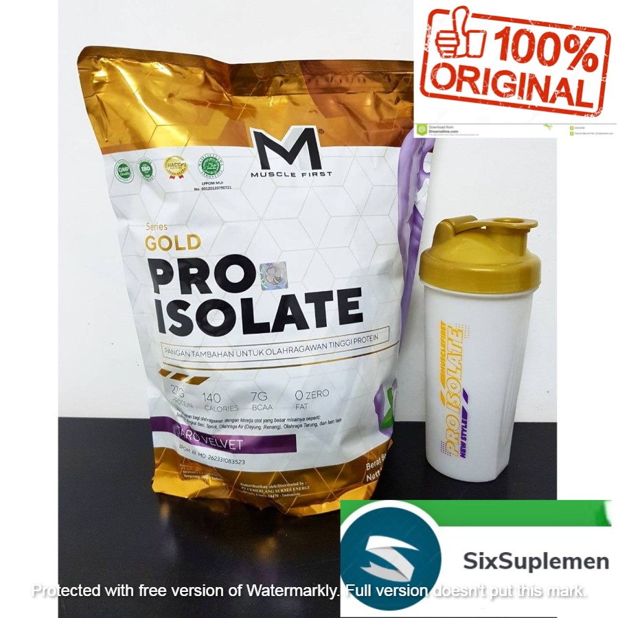 (Bonus Shaker/Sample) Muscle First Whey Protein Pro Isolate M1 5 lbs Gold Series 2267 grams