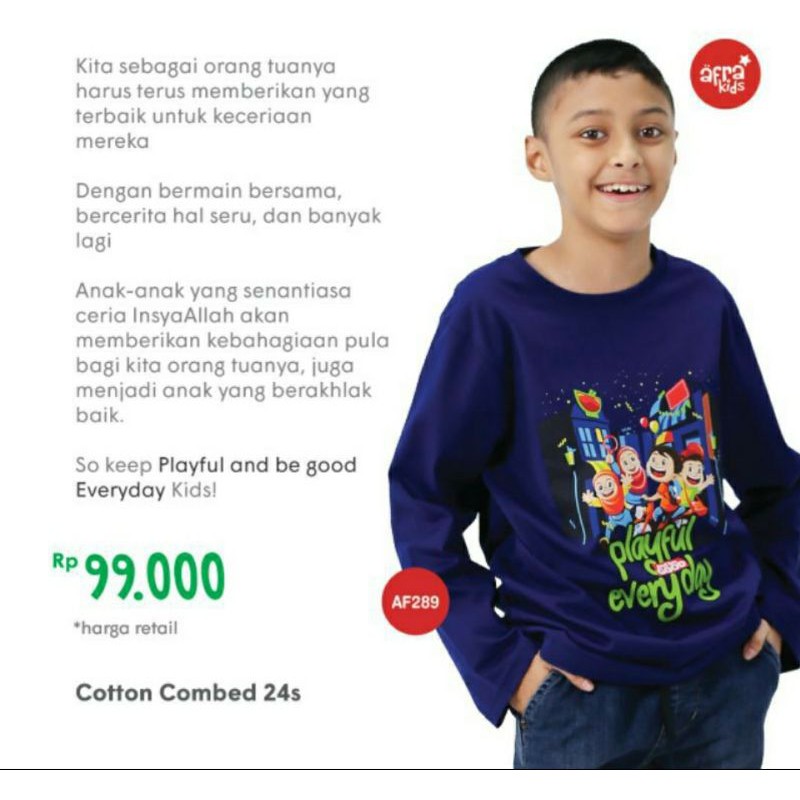 Kaos Anak Afrakids AF289