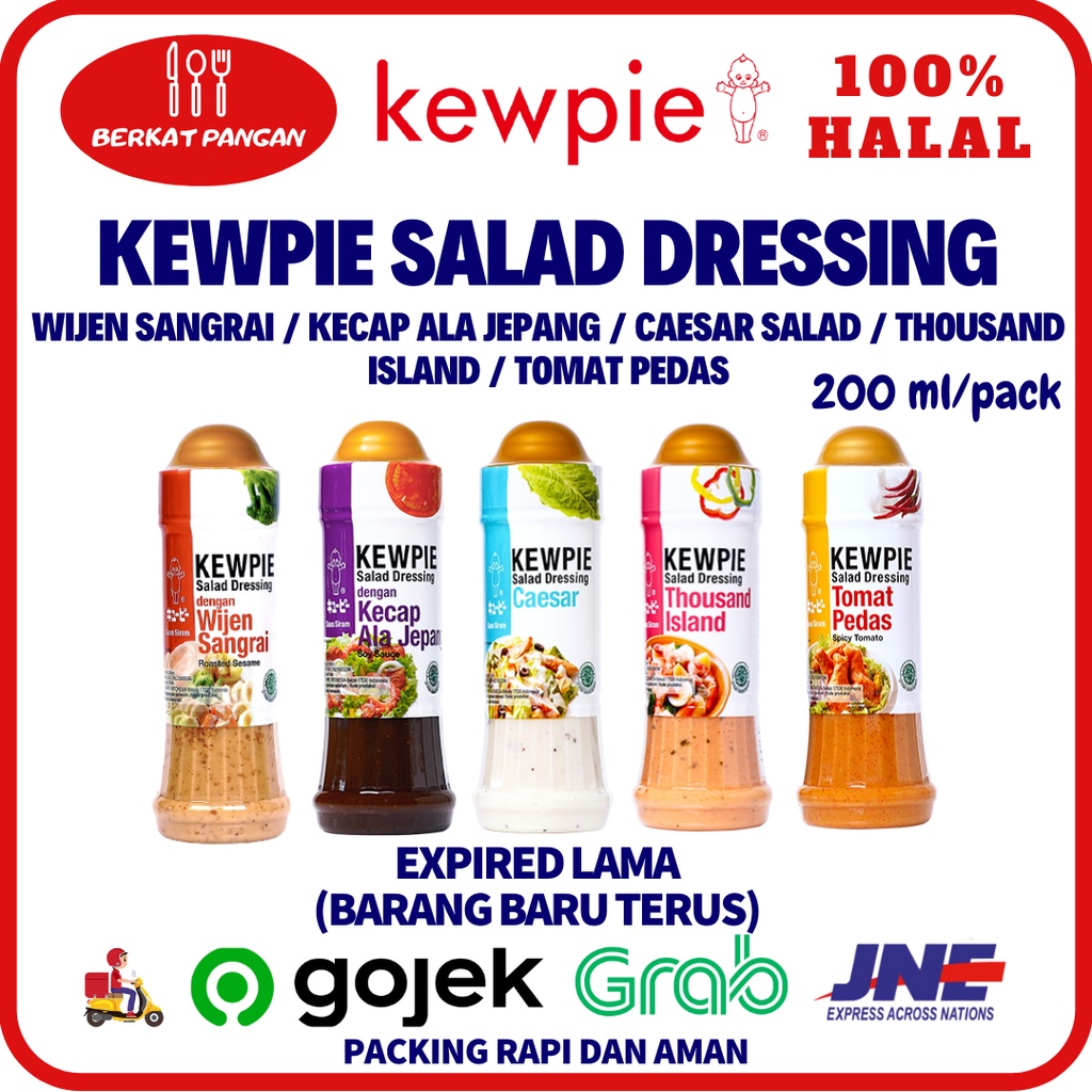 Kewpie Salad Dressing Wijen Sangrai /Thousand Island /Caesar /Tomat Pedas All Variant