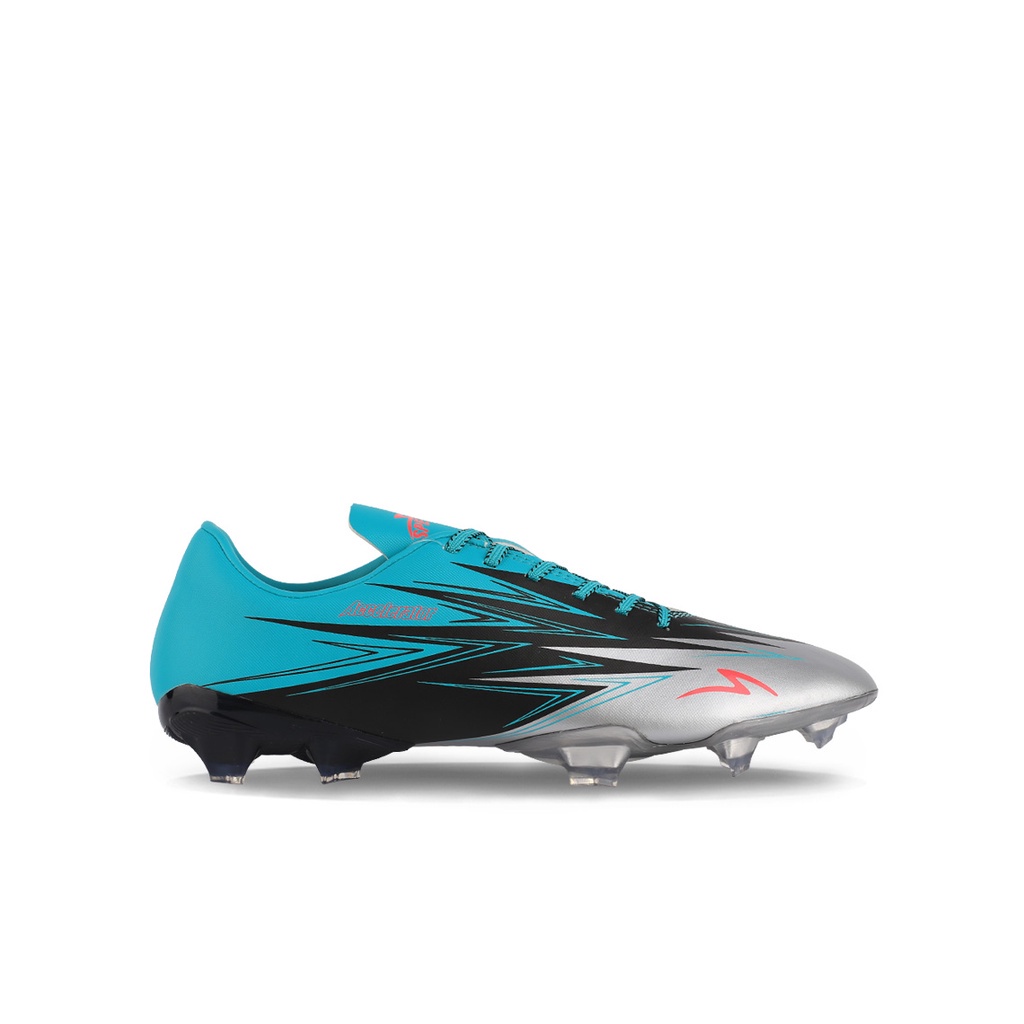SPECS SEPATU SEPAK BOLA LIGHTSPEED 3 FG SILVER BLACK AQUA