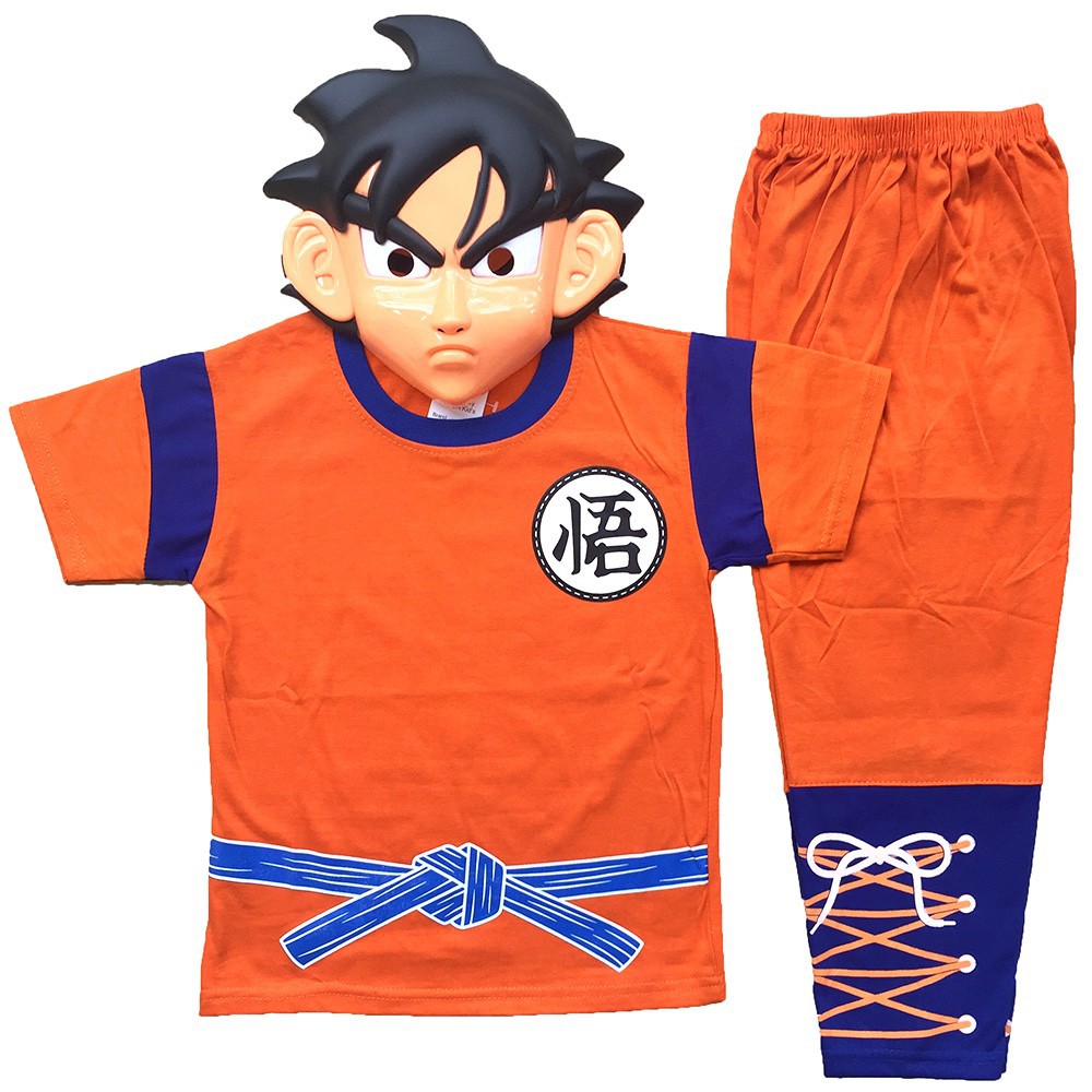 COD  Baju Anak Kostum Topeng Superhero Son Goku  Songoku Dragon Ball Dragonball