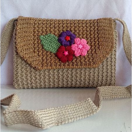 Shavina Mini Bag Slempang Bunga Rajut Mesin