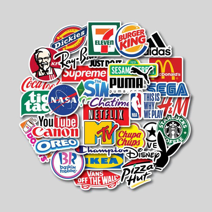 

STICKER PACK BRAND LOGO | STICKER TUMBLER | STIKER LAPTOP KOPER HELM
