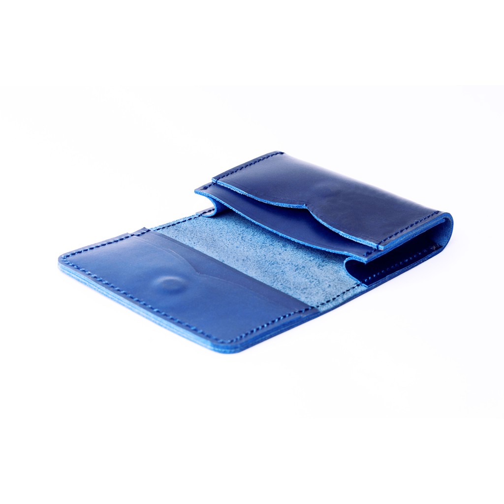 DOMPET KARTU CARD HOLDER KULIT ASLI - NAVY