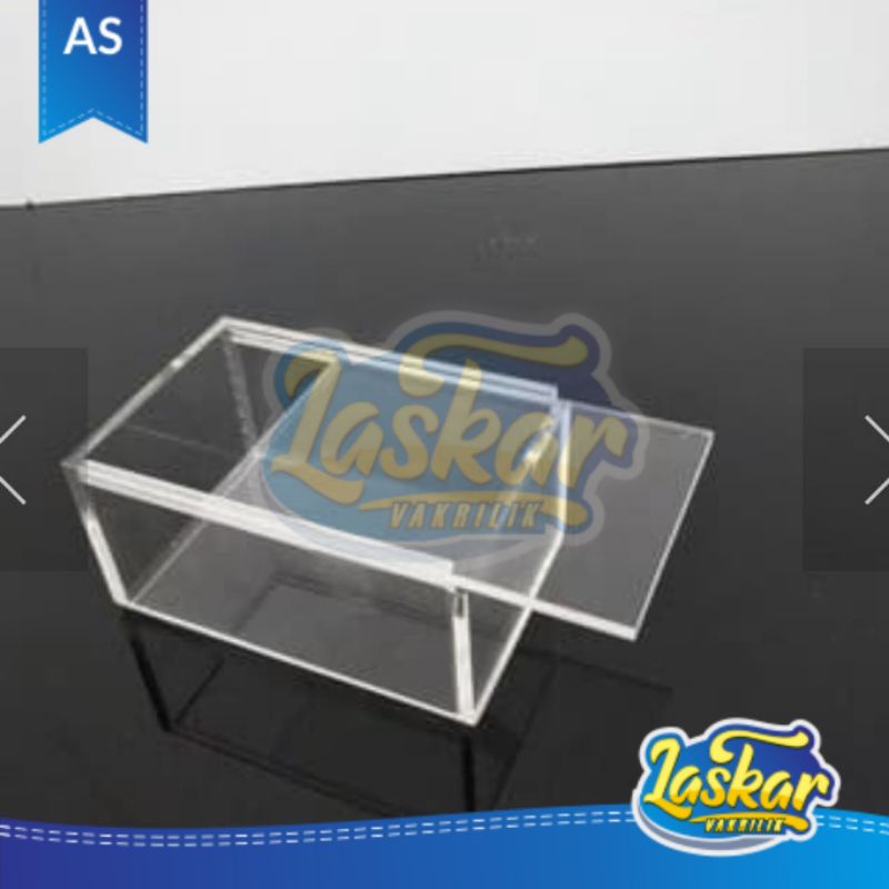 Acrylic Box masker sliding/Box perhiasa acrylic/Tempat aneka koleksi unik