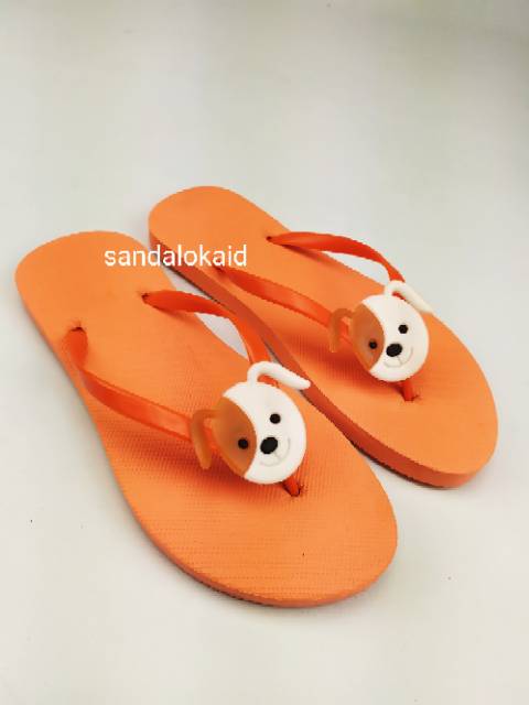 Sandal Jepit Kartun Anjing Dogi | Sendal Lucu | Sandal Wanita TPR