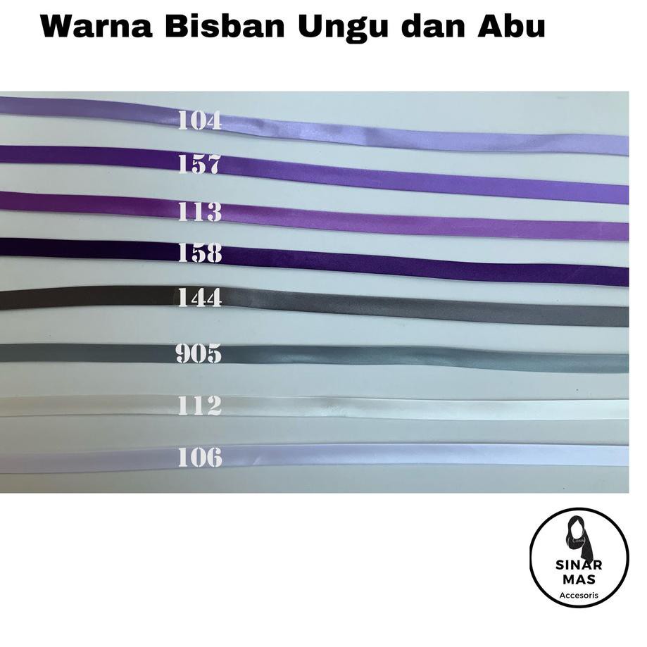 

★★★ KL6 Pita BISBAN POLOS Satin isi 36 yard ❈ ★★★