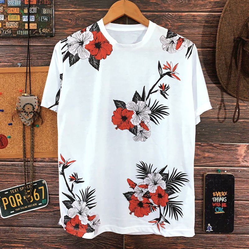 kaos distro pria printing / kaos motif full printing