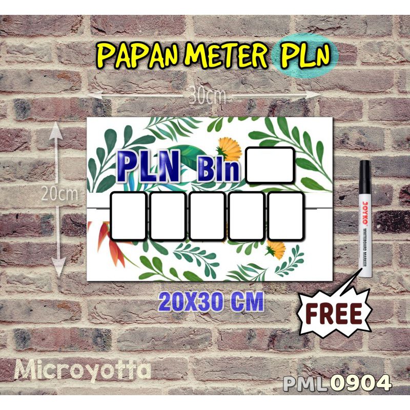 

Microyotta Papan Meter Listrik PLN PAM motif Unik - Lukis 04