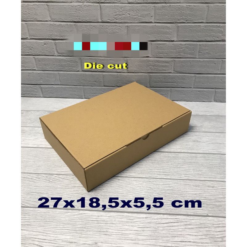 Kardus 27x18.5x5.5cm Kardus Diecut Corrugated Box Kardus Hampers Kotak Hampers Box Hampers Kotak Donat Kardus Donut Box Donat Kardus Kue Kotak Kue Box Kue Gift Box Kotak Hadiah Box Hadiah Kotak Kado Box Kado