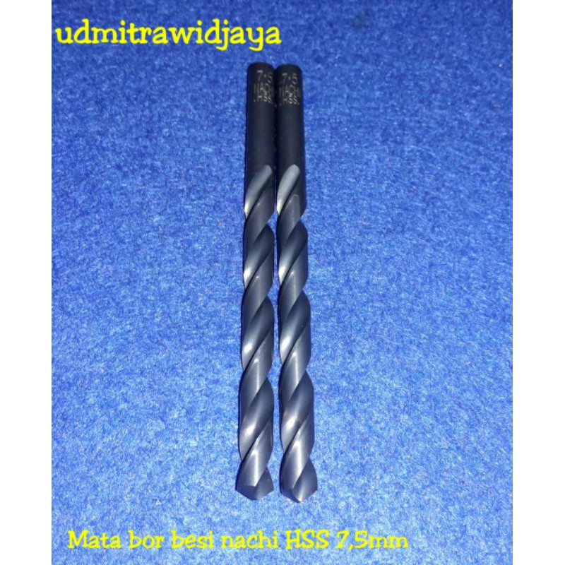 Mata bor besi HSS NACHI 7,5mm mata bor besi HSS Drill nachi 7,5mm