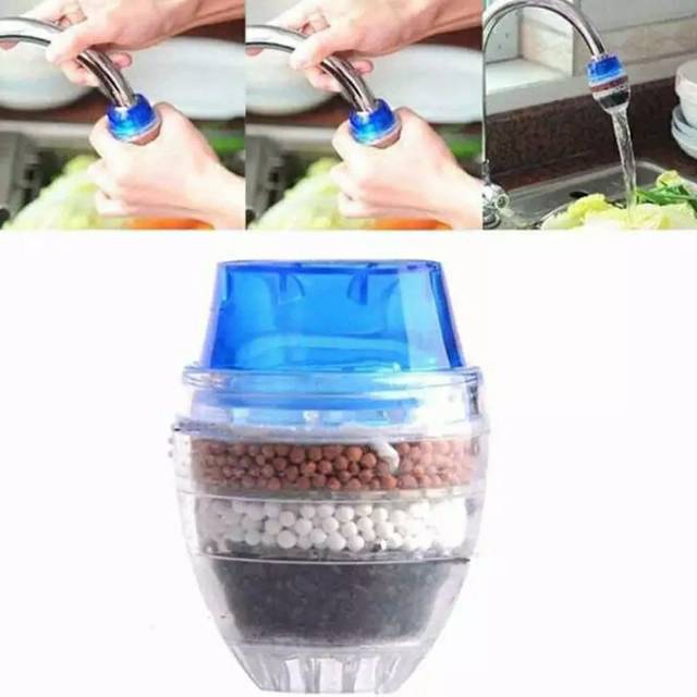 Mini Kitchen Faucet Water Purifier Filter Air Cartridge Filtrasi Kran Dapur Kamar mandi dll