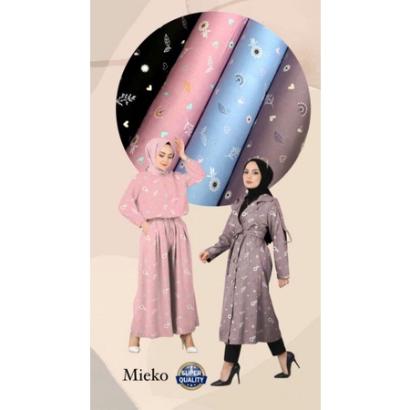 Kain Meteran Rayon Motif Meiko