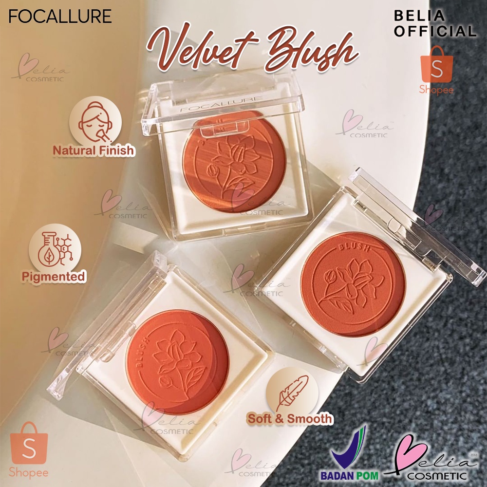 ❤ BELIA ❤ FOCALLURE Perfection Velvet Blush FA235 | Blush On | Powder Blush | BPOM