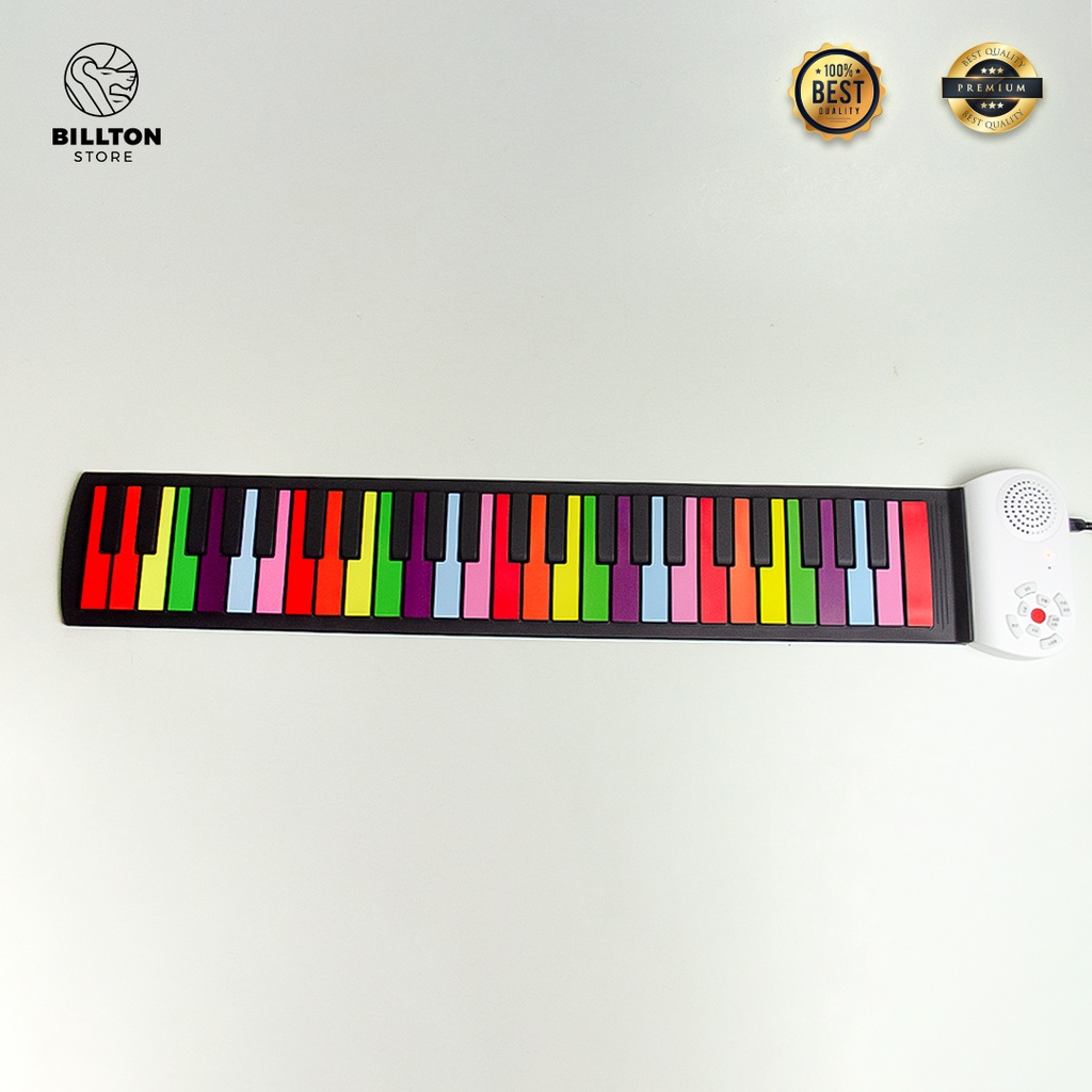 Piano Roll Portable / Piano Roll 49 Nada / Piano Sillicone Mainan Edukasi Anak Portable