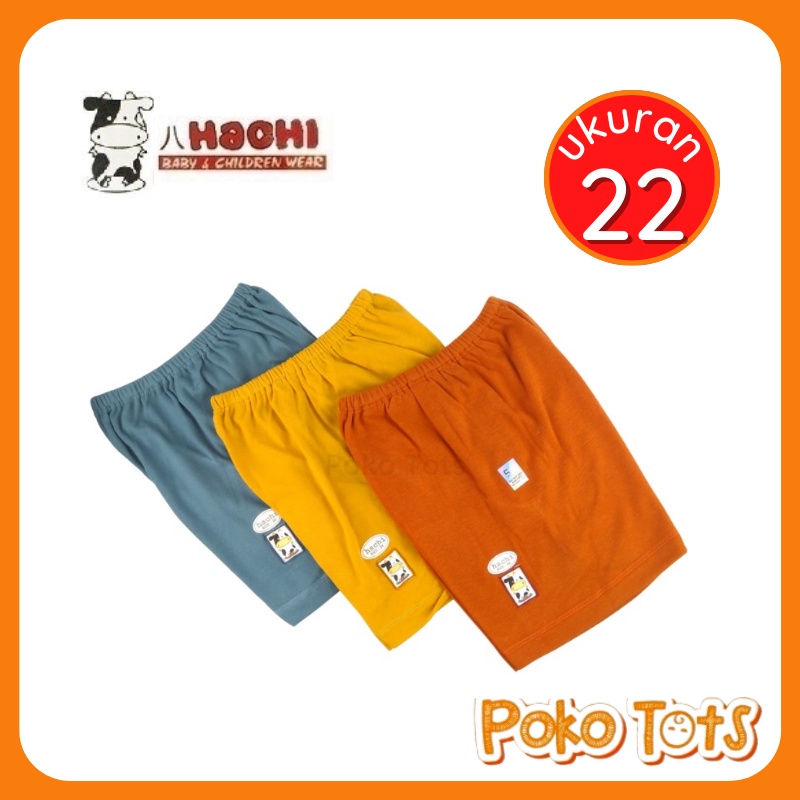 Hachi Celana Pendek Size 22 Warna Bold Celana Bayi dan Anak Segi Polos Warna-Warni