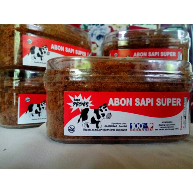 

Abon sapi super pedas dan tidak pedas