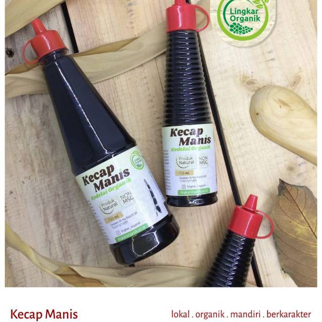 

Kecap manis kedelai organik Lingkar organik 350ml