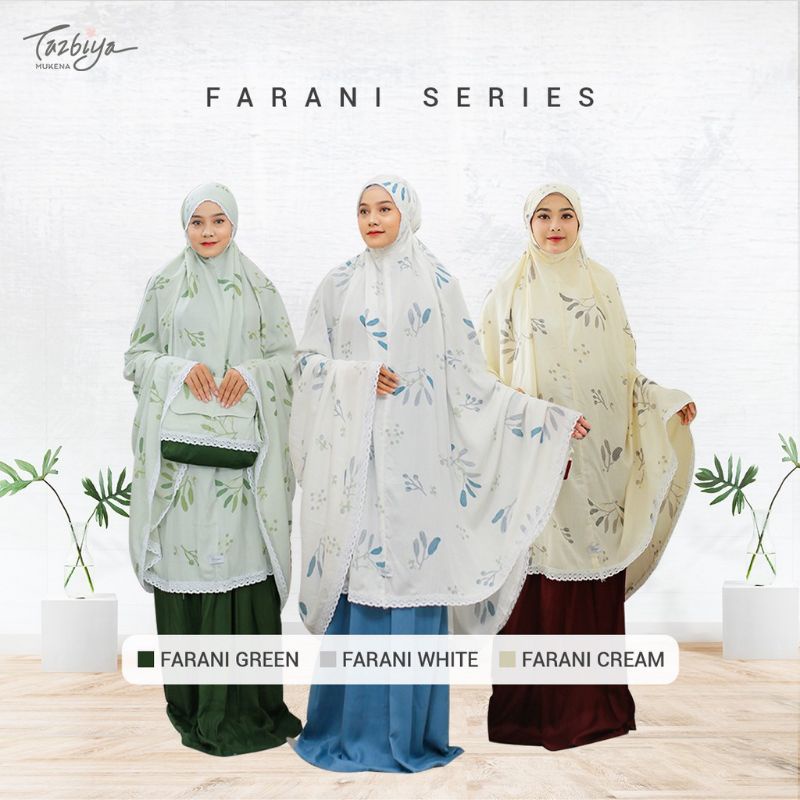 Mukena Tazbiya Farani Series Jumbo Dewasa Katun Rayon Motif