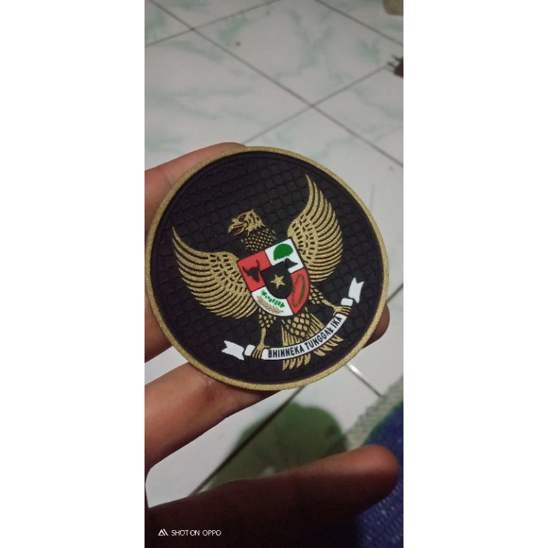 logo garuda patch rubber L