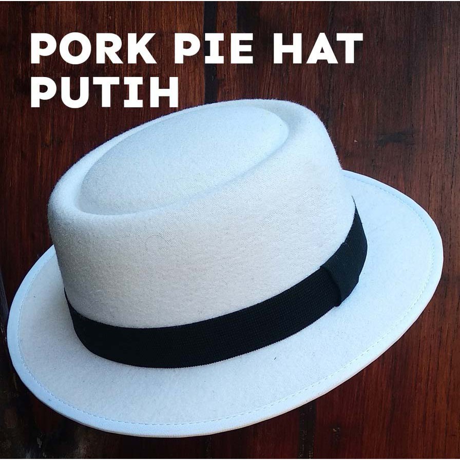 topi fedora pie hat topi bulat pork pie topi glen fredly