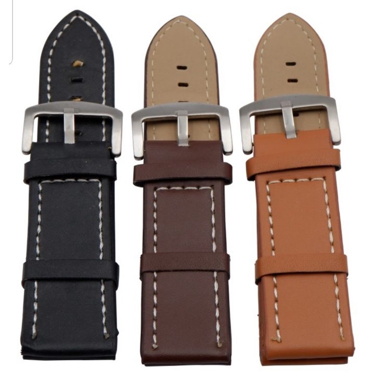 Leather Strap Band Kulit Imitasi 230 Jam Tangan 22mm 24mm 26mm