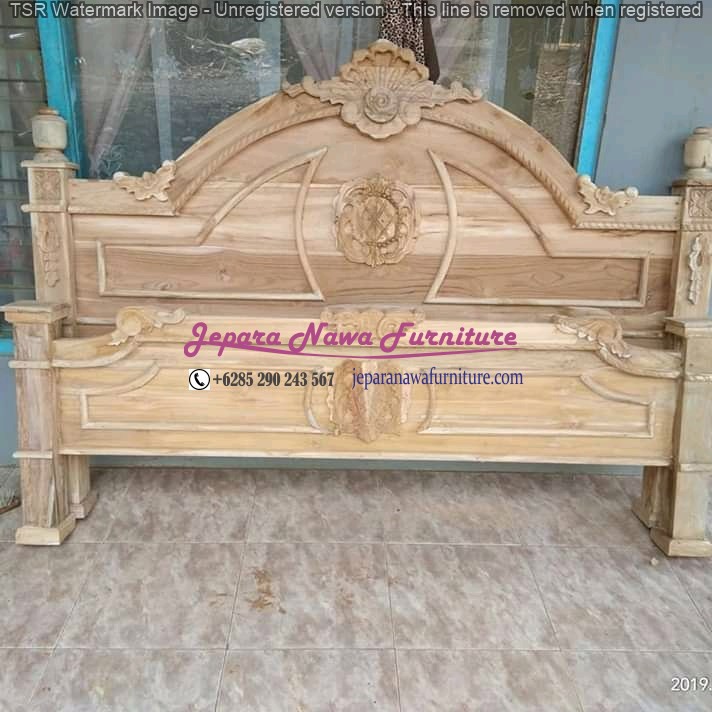 FLASH SALE Dipan Gong jepara,  Ranjang jati gong, Dipan Gong Termurah DPG08