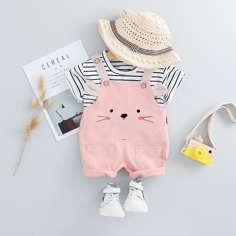 Setelan Baju Anak Perempuan CAT CAT Import / 10 Bulan - 3 Tahun / Kodok / Anak Cewe Bahan Melar R113