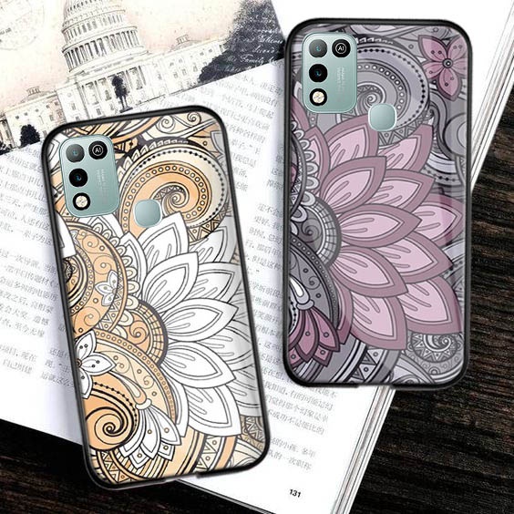 Softcase Glass Kaca Infinix Hot 10 Hot 10s Hot 10 Play - K08 - Softcase Kaca Infinix Hot 10 Hot 10s 