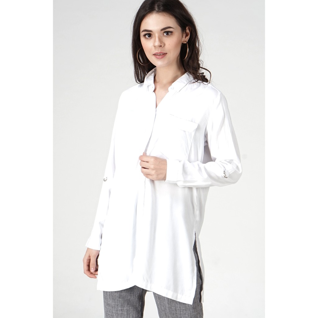 10Pm Kemeja Wanita Arch White 24081P9Wt