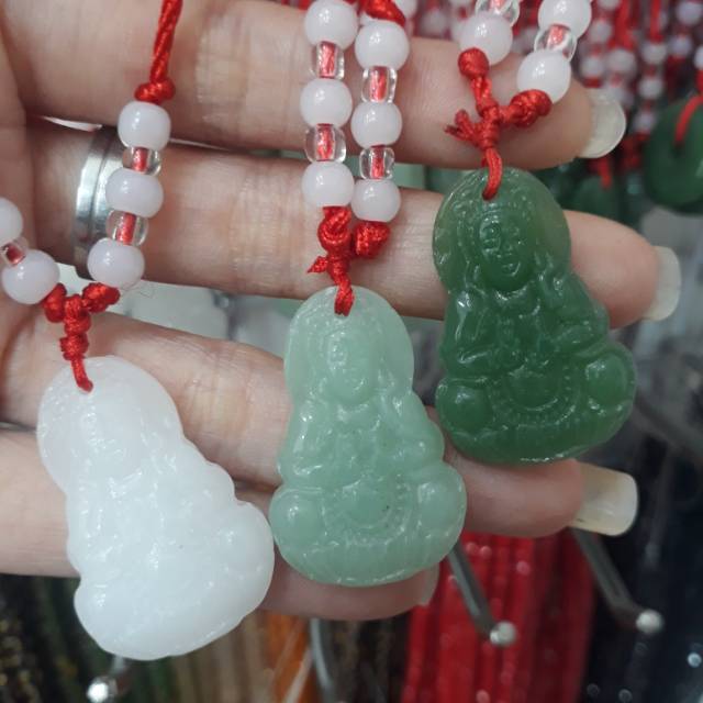 Kalung Liontin Giok Budha