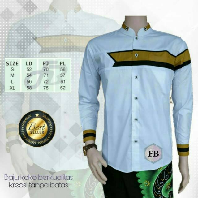 Baju koko pria koko gus Azmi koko hilwa terbaru koko santri koko modern